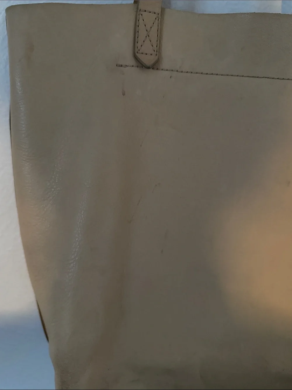 Madewell Beige Leather Pocket Tote